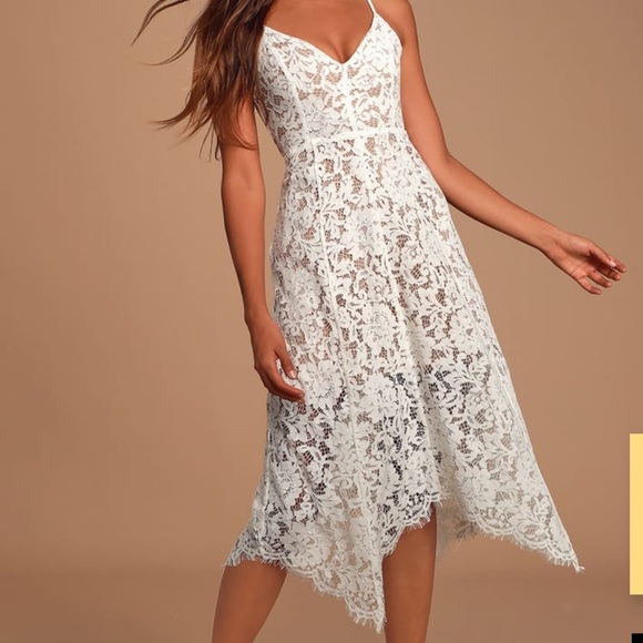 Lulus Dresses & Skirts - White lace dress